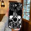 D-Death Note Matný poloprůhledný kryt na telefon Pro Iphone 16 ProMax 15 14 13 12 11 X XS PRO Plus
