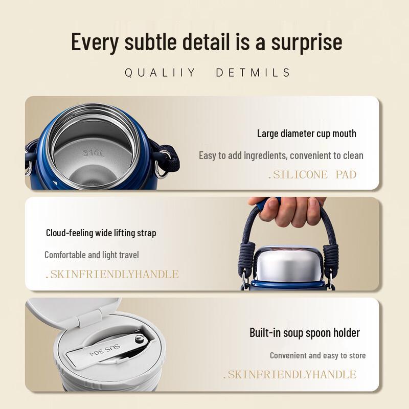 Morphy Richards 600ml 316 Stainless Steel Thermal Food Jar