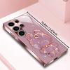 Sparkling Glitter Bunny phone case s26 ultra case glass mobile phones for Samsung Galaxy S26 S25 S24 S23 S22 FE Ultra Plus