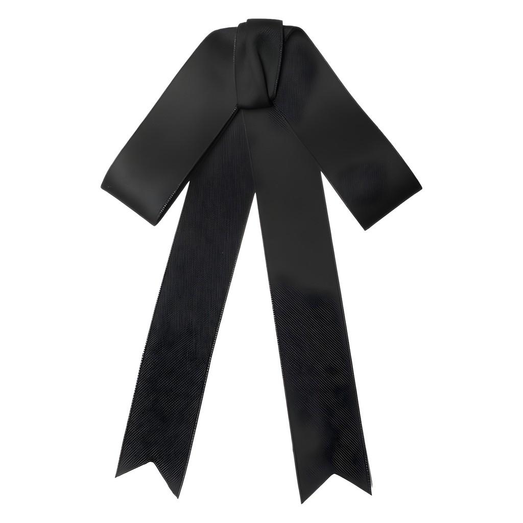 Butterfly Bow Tie Pin For Women With Satin Ribbon Elegant School Style Accessory