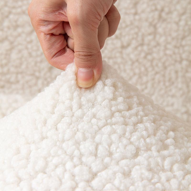 Winter Lammplüsch Stuhlbezug Einfarbig Verdicken Universal Elastisch Esszimmer Überwürfe Heim Stuhlbezüge
