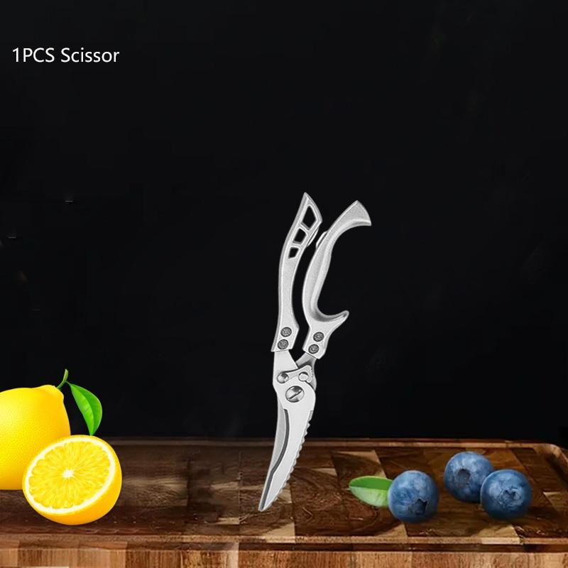 WXCOO Hand Forged Butcher Knife Stainless Steel Boning Knife Cutting Board Set Kitchen Knives Chopping Tools BBQ Meat Cutting