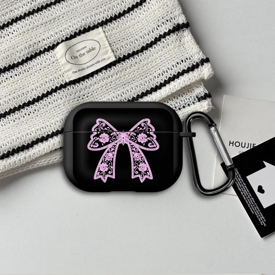 Black Fashion Lace Earphone Cases Cover Case For Airpods 1 Pro Pro2 4 3 2 Pro3