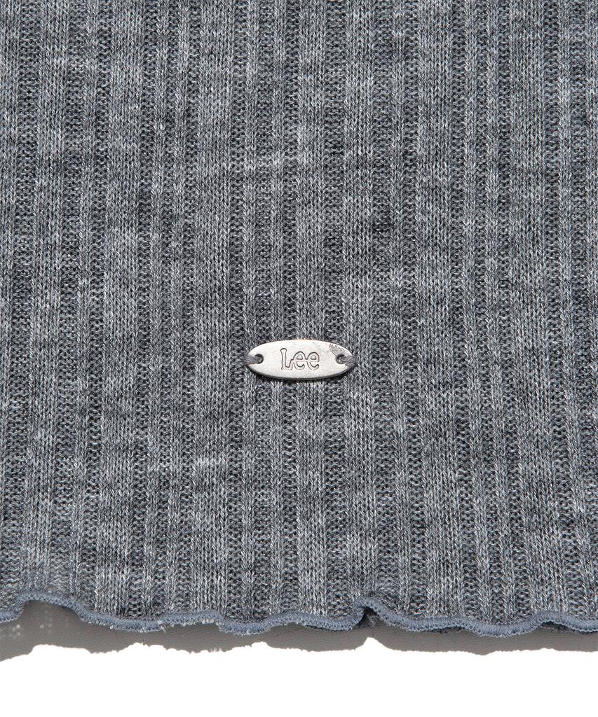 LEE Women'S Button Long Sleeve T-Shirt Gray