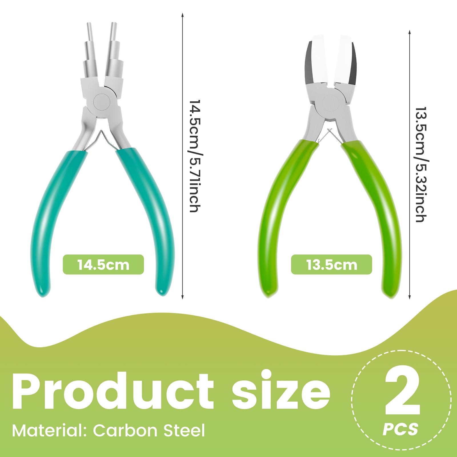 2Pcs Jewelry Pliers Wire Bending Pliers Bail Making Pliers Precision Jewelry Pliers Wire Looping Pliers for DIY Jewelry Making