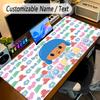 Large Mouse PadPocoyó Custom Name Text Personalized Desk Mat Non Slip Gaming Pad