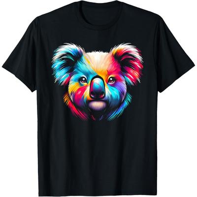 Multicolor Art Colorful Koala T-Shirt