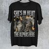 She Is In Heat The Alpha's Here Shirt,Cringe Werewolf Meme Shirt,90's Y2k Tee,Gen Z Humor Shirt,Funny Alpha Wolf Shirt,Edgy Dark Humor Shirt