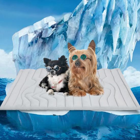 Dog Cooling Mat Summer Self Cooling Pet Sleeping Pad for Dogs Cats Washable Non-Slip Cool Blanket for Indoor Outdoor Use
