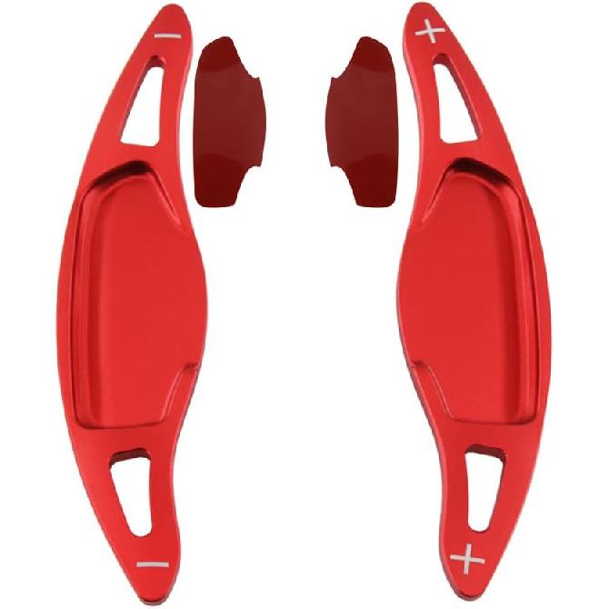 Aluminum Alloy Steering Wheel Paddle Extension Sticker Steering Wheel Shift Paddle For Kia Stinger 2018-2023, Kia Soul GT-Line Turbo 2020-2022(red)