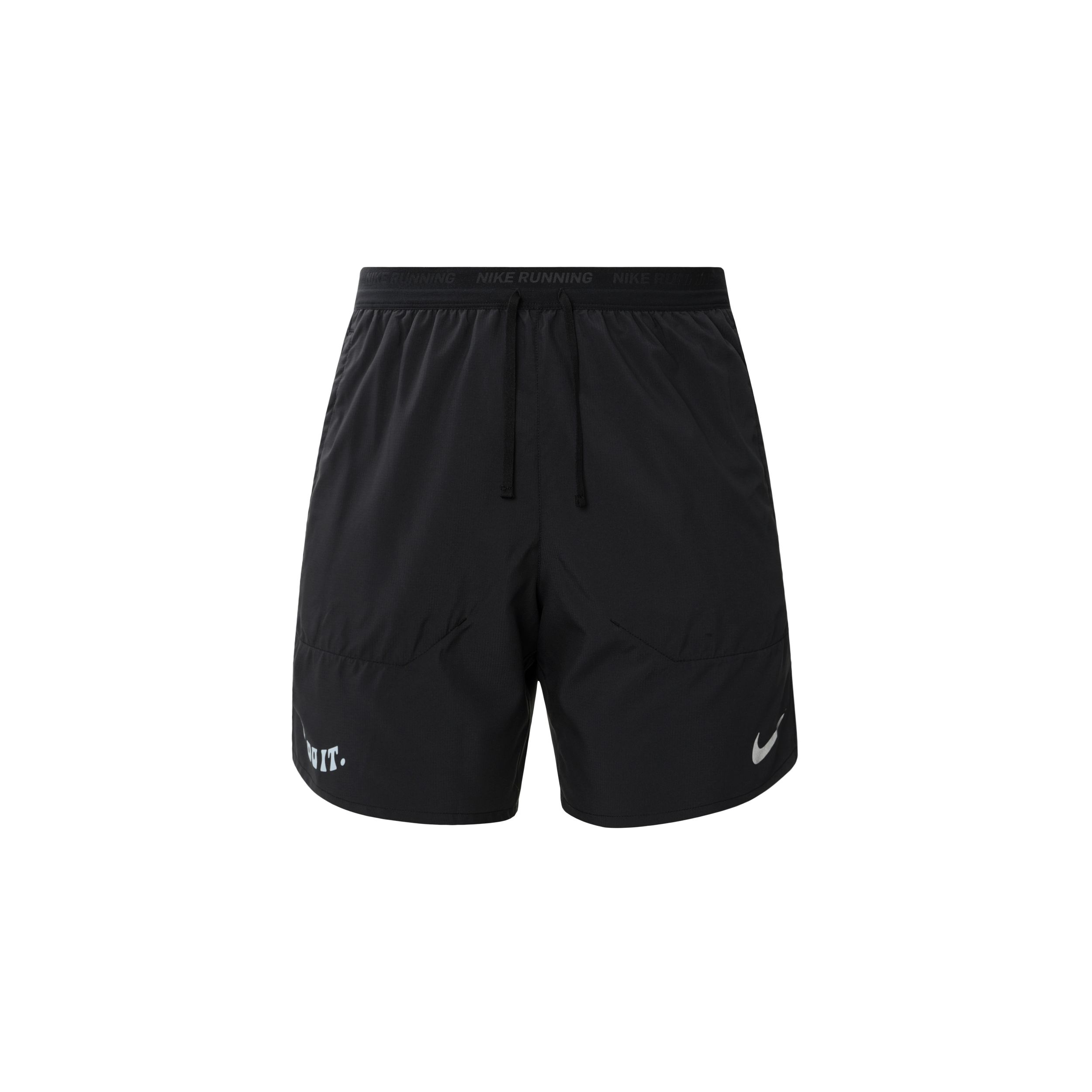 

Мужские прямые шорты Nike с однотонным принтом и логотипом на шнурке, черные DX6147-010 M