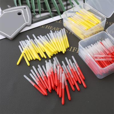50vnt tarpdančių šepetėlis Denta Floss ortodontinis dantų šepetėlis burnos priežiūros priemonė