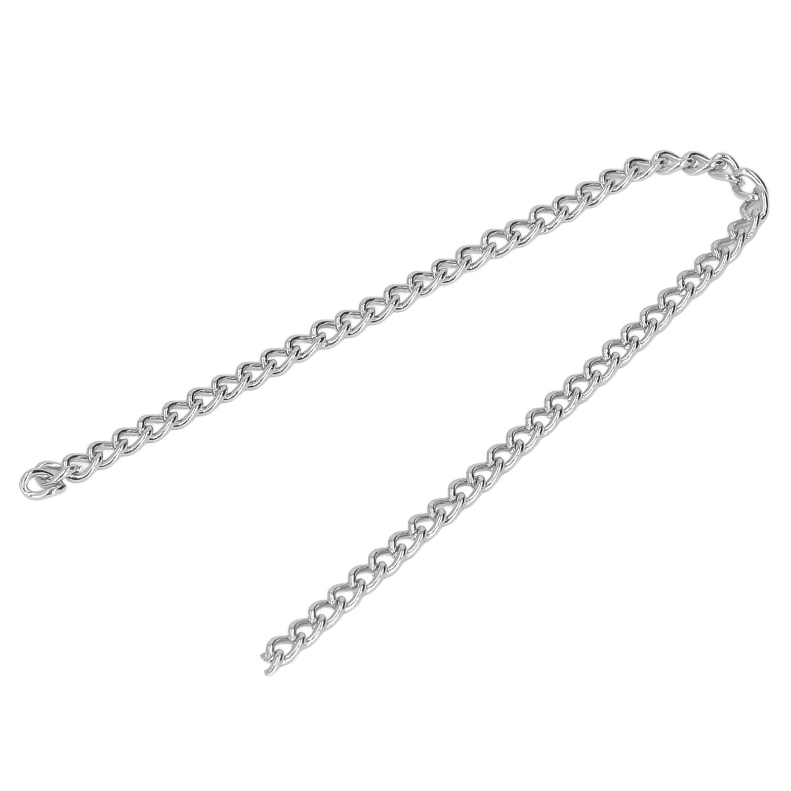 

Металлические цепи панцирного типа длиной 32,8 фута, простые, элегантные, прочные, медные, металлические, для ювелирных изделий серебряный