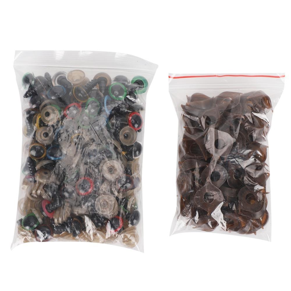 100pcs Mix Color Safety Eyes With Washer Puppet Toy Eyes Doll Making Doll Eyes Animal Dolls