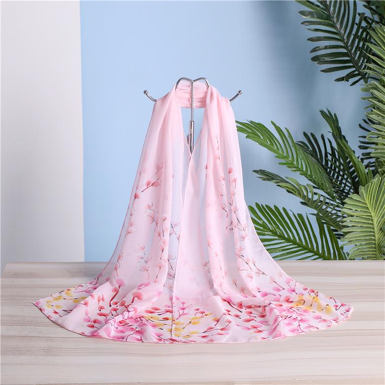 Magpie Spring Chiffon Scarf: Lightweight Ladies' Shawl, Perfect for Spring/Summer Sunscreen Wear