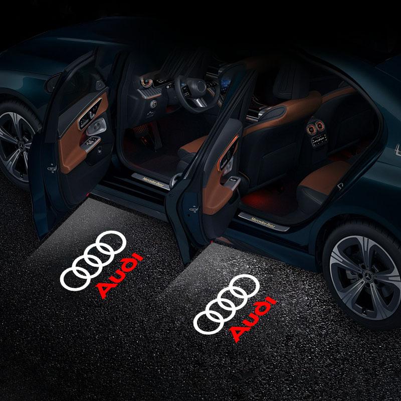 Led Car Door logo Welcome Light For Audi RS3 RS4 RS5 RS6 RS7 RS8 8V 8P 8L A6 C5 C6 C7 A5 A7 A8 Q3 Q5 Q7 TT S3 S6 Quattro