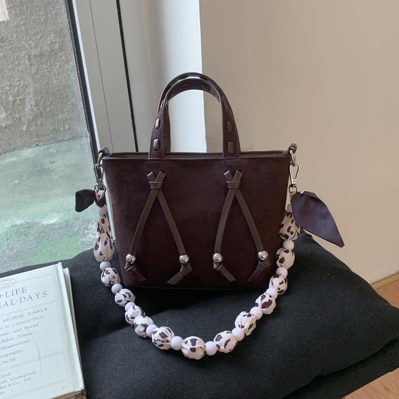 

High-end niche design bag women s new fashion versatile bucket bag casual shoulder messenger bag кофейный