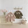 Toddler Girls' Light Jackets & Stylish Retro Bow-Tie Lace Collar Princess Dresses for Autumn & Spring
