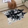Large Size Cow Printed Cowhide Faux Skin Leather NonSlip Antiskid Mat Carpet for Living Room
