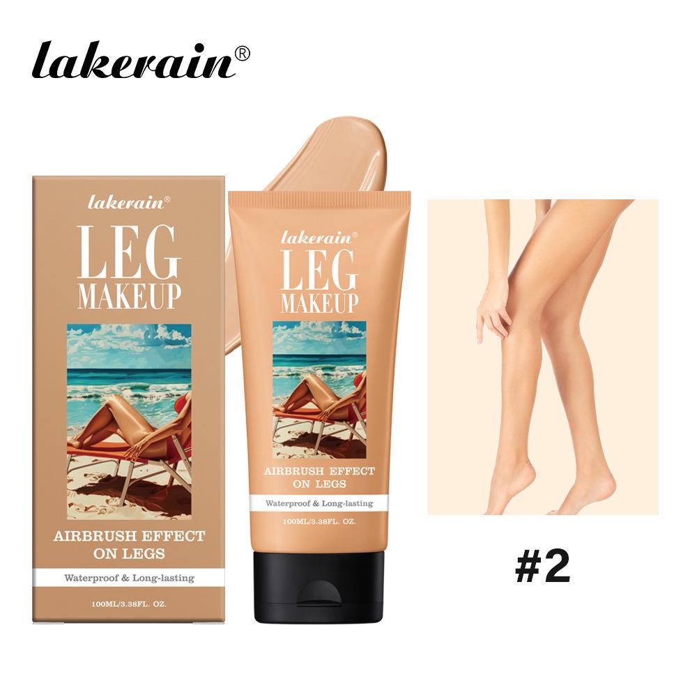Lakerain 100 ml Långvarig Mörkbrun Benmakeup & Concealer Solbränningslotion