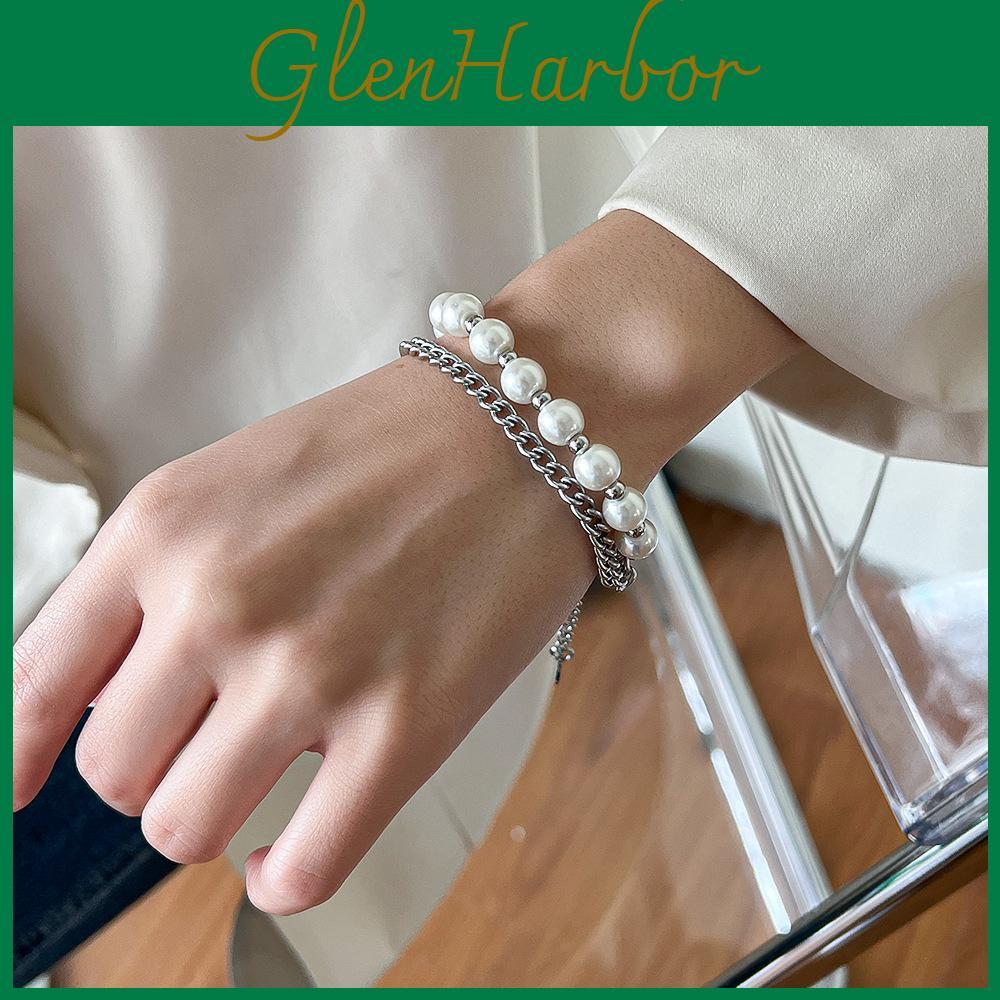 Braccialetto di Perle da Donna Fatto a Mano Geometrico Moda Regalo per Ricordi di Viaggio