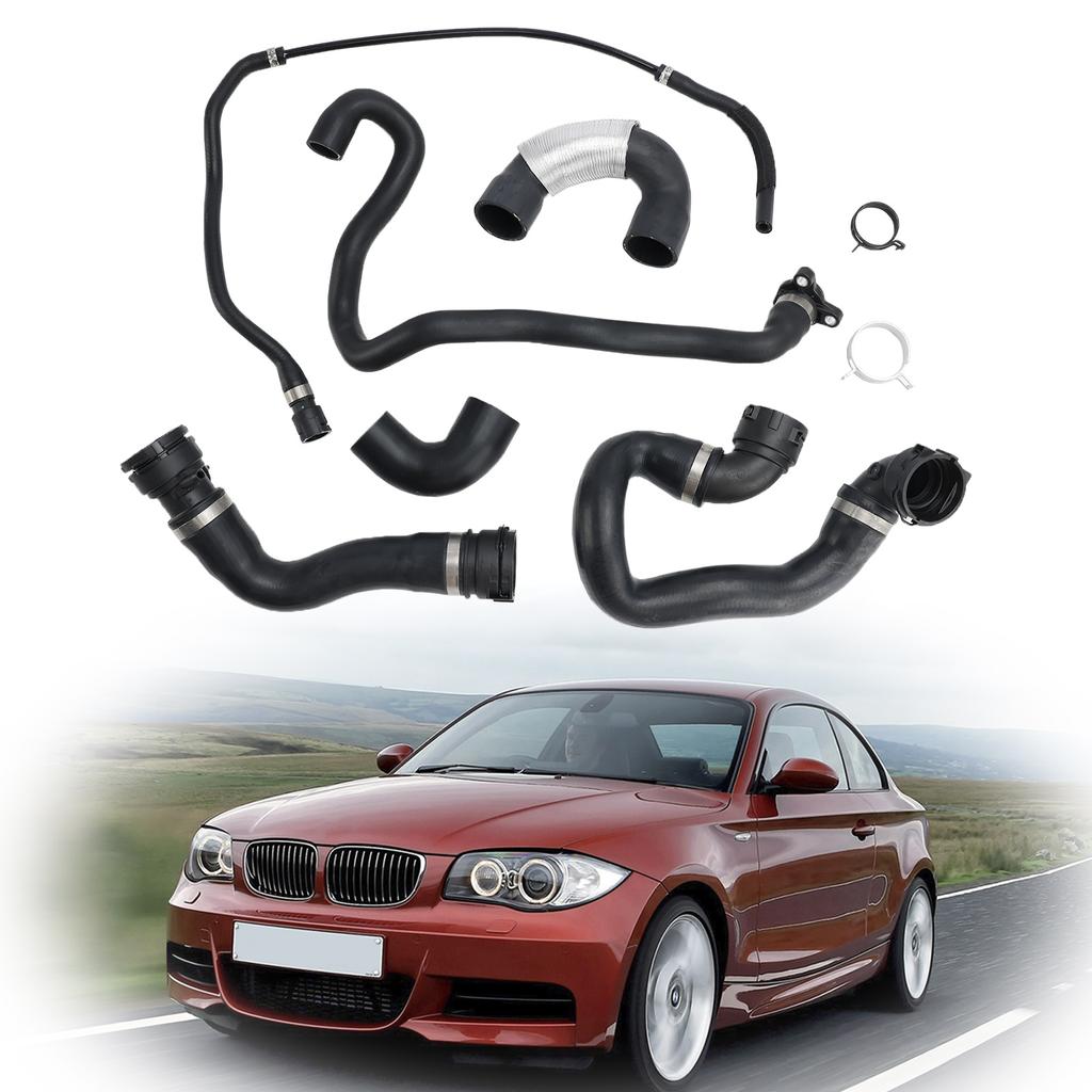 6PCS Radiator Coolant Water Hose Pipe Kit For BMW 135i 335i 335xi 2007-2010