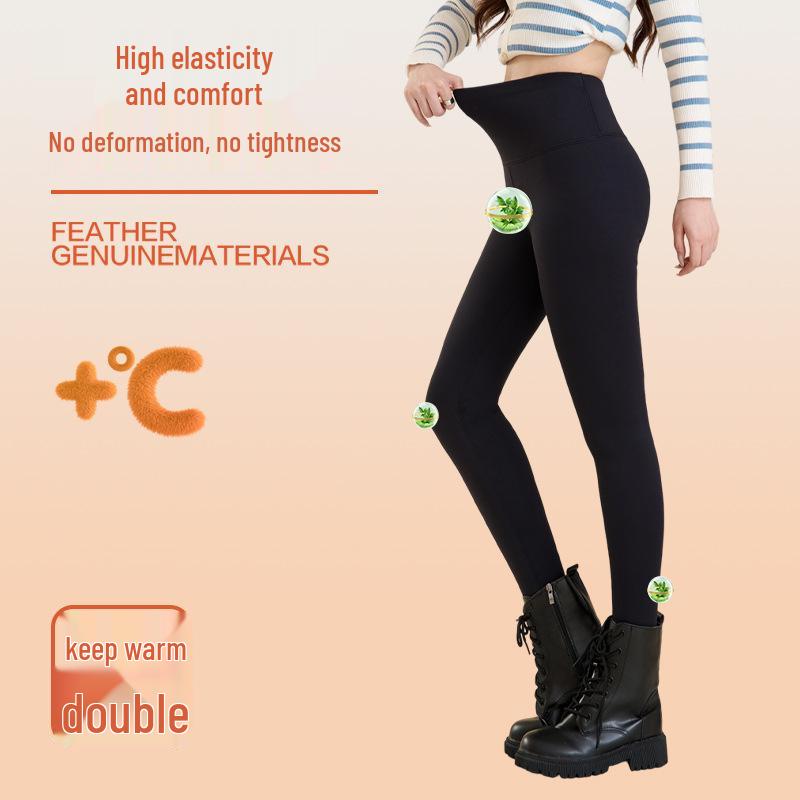

2025 Women s High-Waisted Black Fleece-Lined Bootcut Leggings - Super Thick, Slimming, Cold-Proof for Autumn/Winter. M [Fits 90-110 lbs]