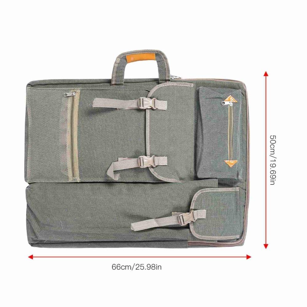 Spacious Inner Space Multifunctional Sketch Carry Pack Art Exam Tool Storage