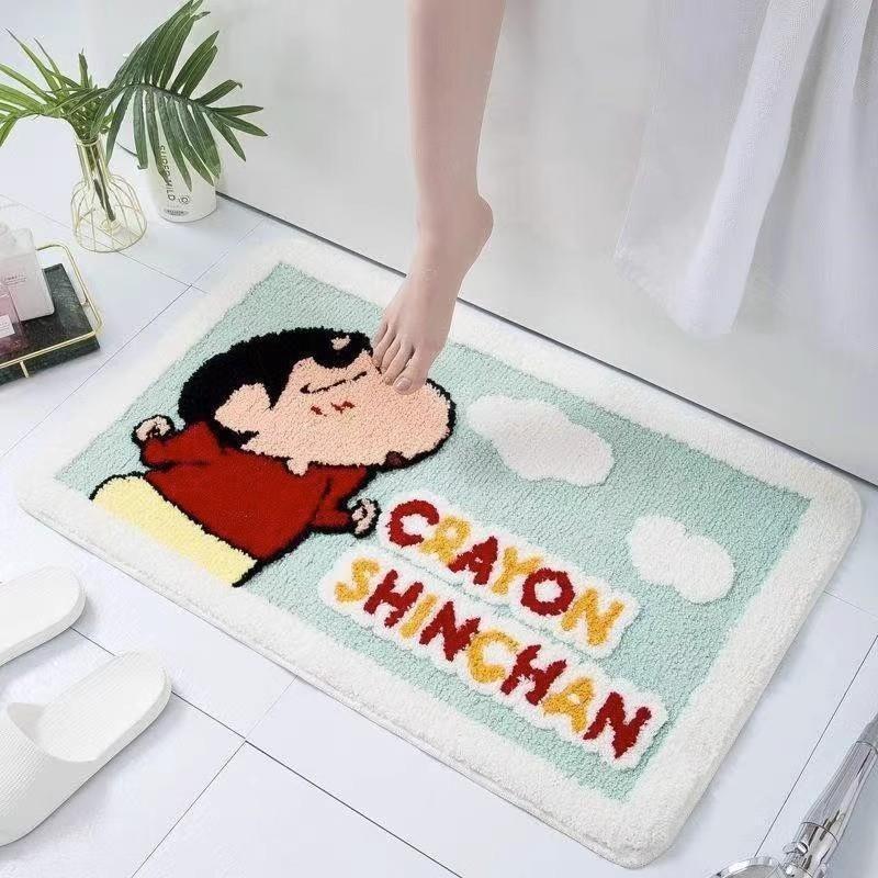 Imitation Cashmere Carpet Household Special Shaped Bedroom Decorative Floor Mat Bathroom Absorbent Foot Mat