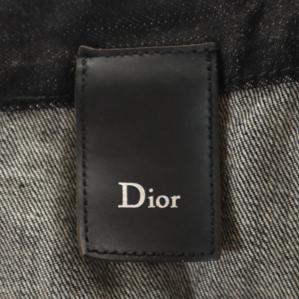 Dior Made In Italy Straight Denim Pants W33 Black Jeans Men's Used