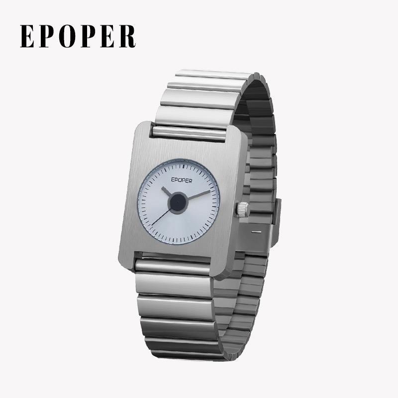 New elegant and simple colorblocked women s watchhigh-value and stylish gift for womenexquisite women s wristwatchunique design. серебряный