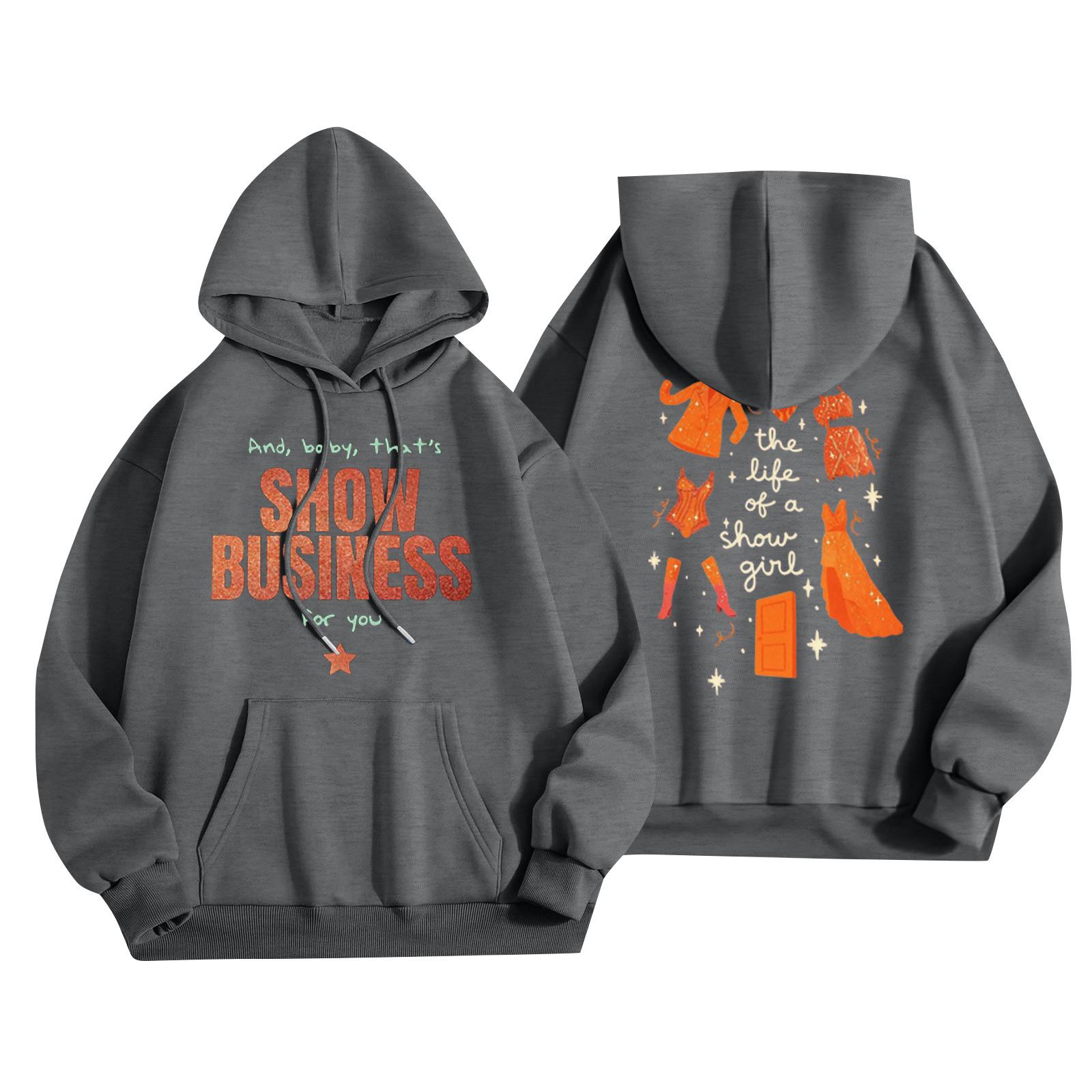 

Детская мода Легкий пуловер с длинным рукавом и карманами Худи с принтом 120