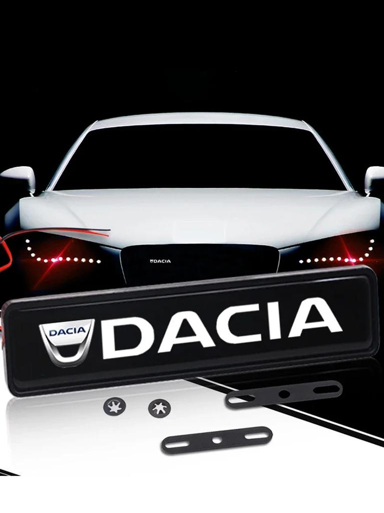 Přední kryt mřížka světlo znak dekorace LED osvětlení pro Dacia Duster Logan MCV Sandero Stepway Dokker Lodgy Autopříslušenství