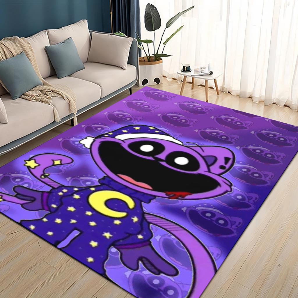 Cartoon S-Smiling C-Critters Catnap Craftycorn Rug Carpet for Living Room Bedroom Home Decor,kids Play Non-slip for Sofa Doormat
