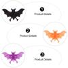 60 Pcs Halloween Stocking Stuffers Bat Ring Mens Children’s Toys Dress Up Party Hand Accessory Skull Rings