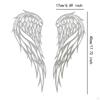 1 Pair Angel Wing Metal Wall Art Artwork Decoration Craft Ornament Hanging Decor for Indoor