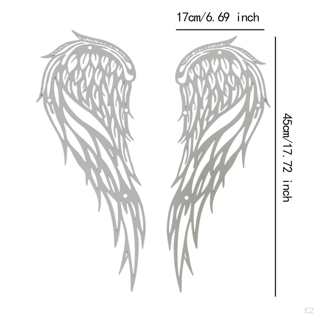 1 paar Engel Flügel Metall Wand Kunst Kunstwerk Dekoration Handwerk Ornament Hängen Dekor für Innen