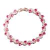 Elegant Tennis Bracelet With Round Cubic Zirconia Stones For Women Simulated Diamonds Wristband Party Accessories