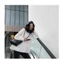 2023 Autumn Korean Women's Loose Casual Long-Sleeve Solid Color T-Shirt Sweater Trend