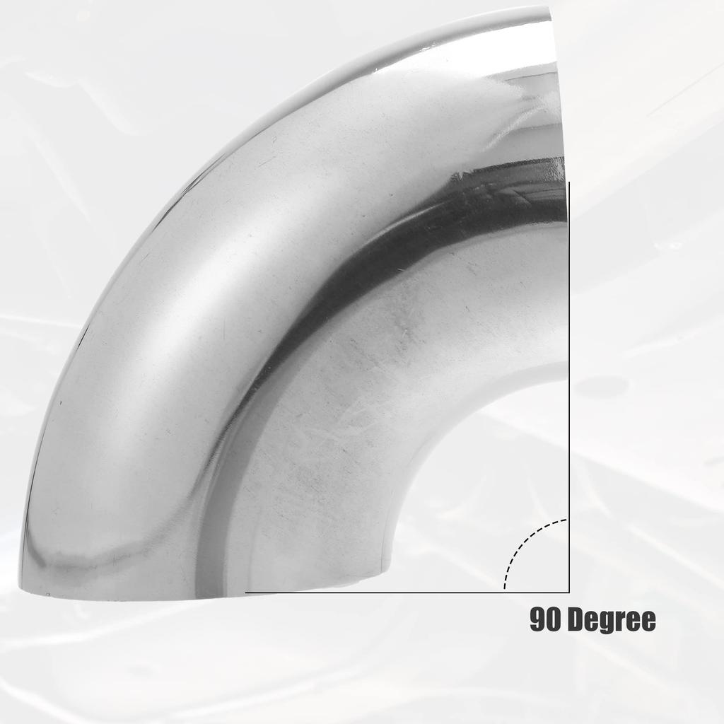 uxcell 90 Degree Mandrel Bend Elbow, 3.0 inch (76 mm) Outer Diameter, SS304 Stainless