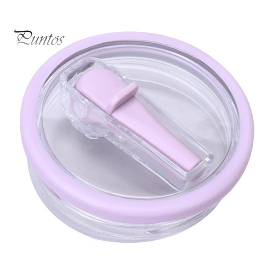 2Pcs 40 Oz Tumbler Flip Straw Lid Replacement Leak-Proof Spill Resistant Lids BPA-Free Reusable Cover for Cup
