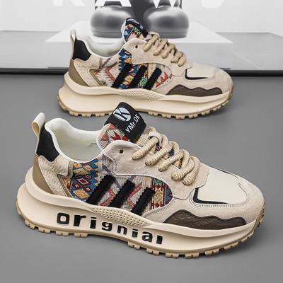 Men's Shoes New Spring Versatile Platform Casual Youth Sports Dad Trendy Shoes