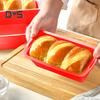 1/4 buc. Tigaie din silicon pentru pâine, tigăi antiaderente pentru prăjituri de casă, prăjituri, brownies, cu eliberare ușoară, formă de pâine prăjită, instrument de bucătărie