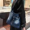 Vintage Denim Shoulder Bag Women's Multi-functional Backpack