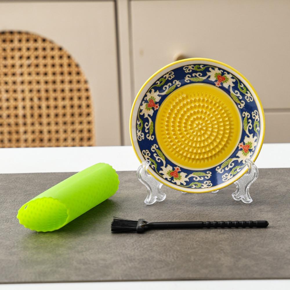 with Cleaning Brush Garlic Sauce Bowl Manual Fruit Vegetable Puree Grinder Fruit Puree Style E