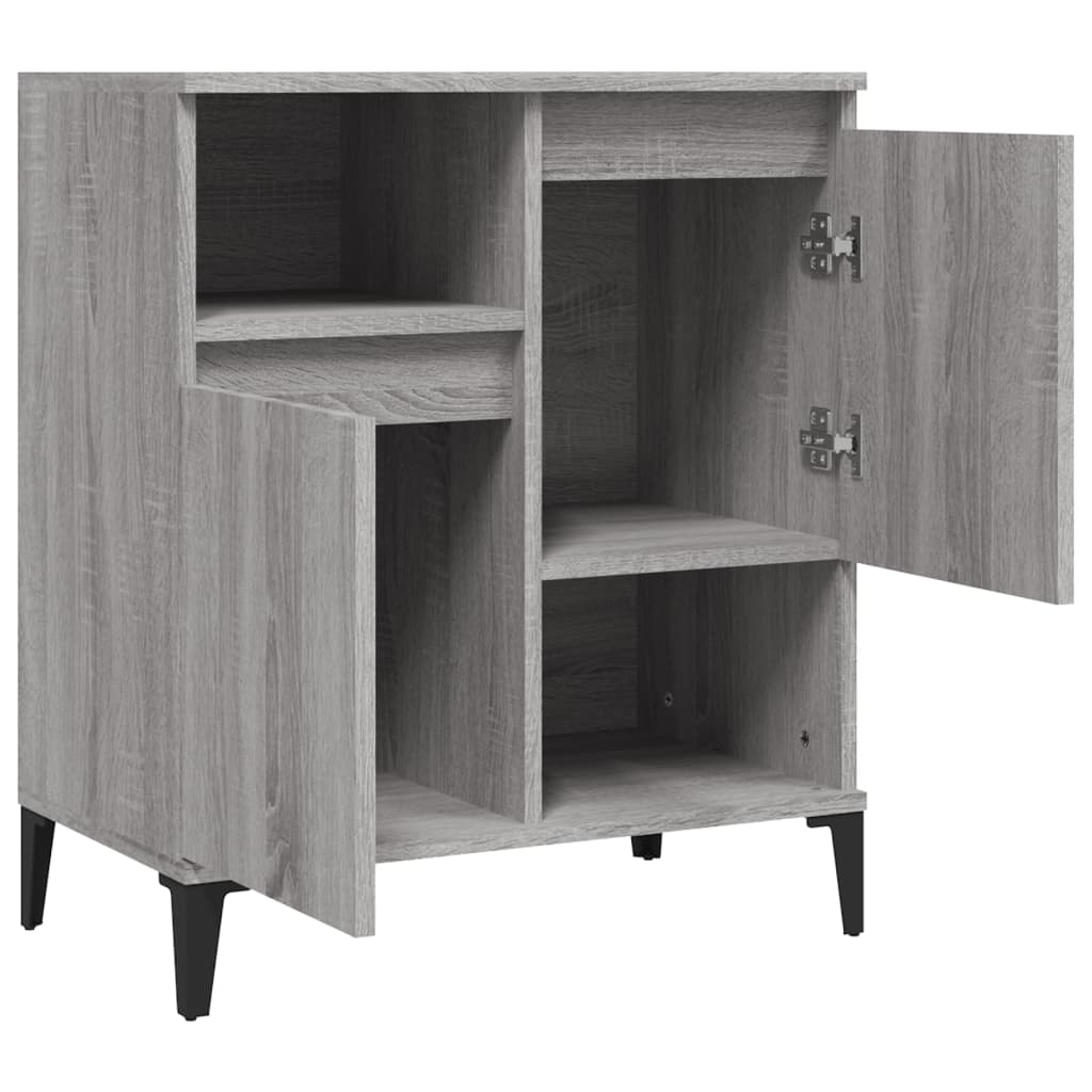 Vidaxl Chest of Drawers, Sonoma Oak Grey, 60X35X70 Cm, Wood-Based Material