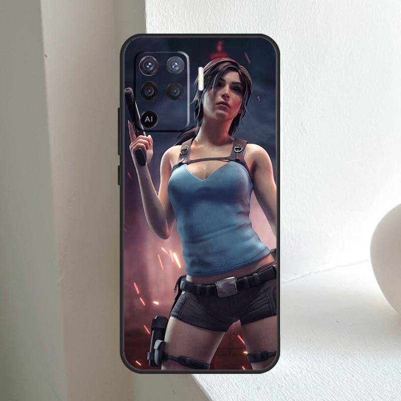 Lara Croft Tomb Raider For OPPO A80 A60 A40 A5 A6 Pro A15 A17 A57 A16 A76 A96 A18 A38 A58 A78 A98 A54 A74 A94 Case