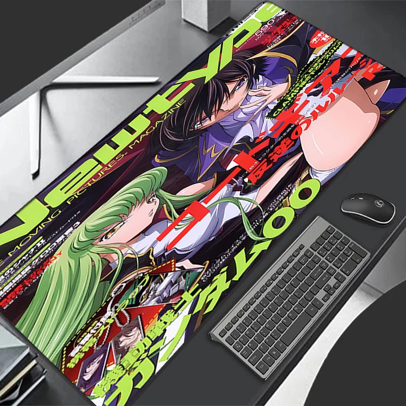 Anime Code Geass Theme Premium Non-slip Mouse Pad with Stitched Edges,Durable Rubber Material,for Desktop & Gaming Great Gifts