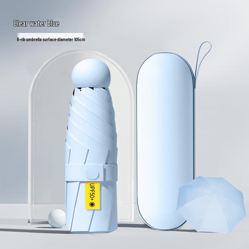 Rain Modern UV Protection Mini 5-Fold Umbrella