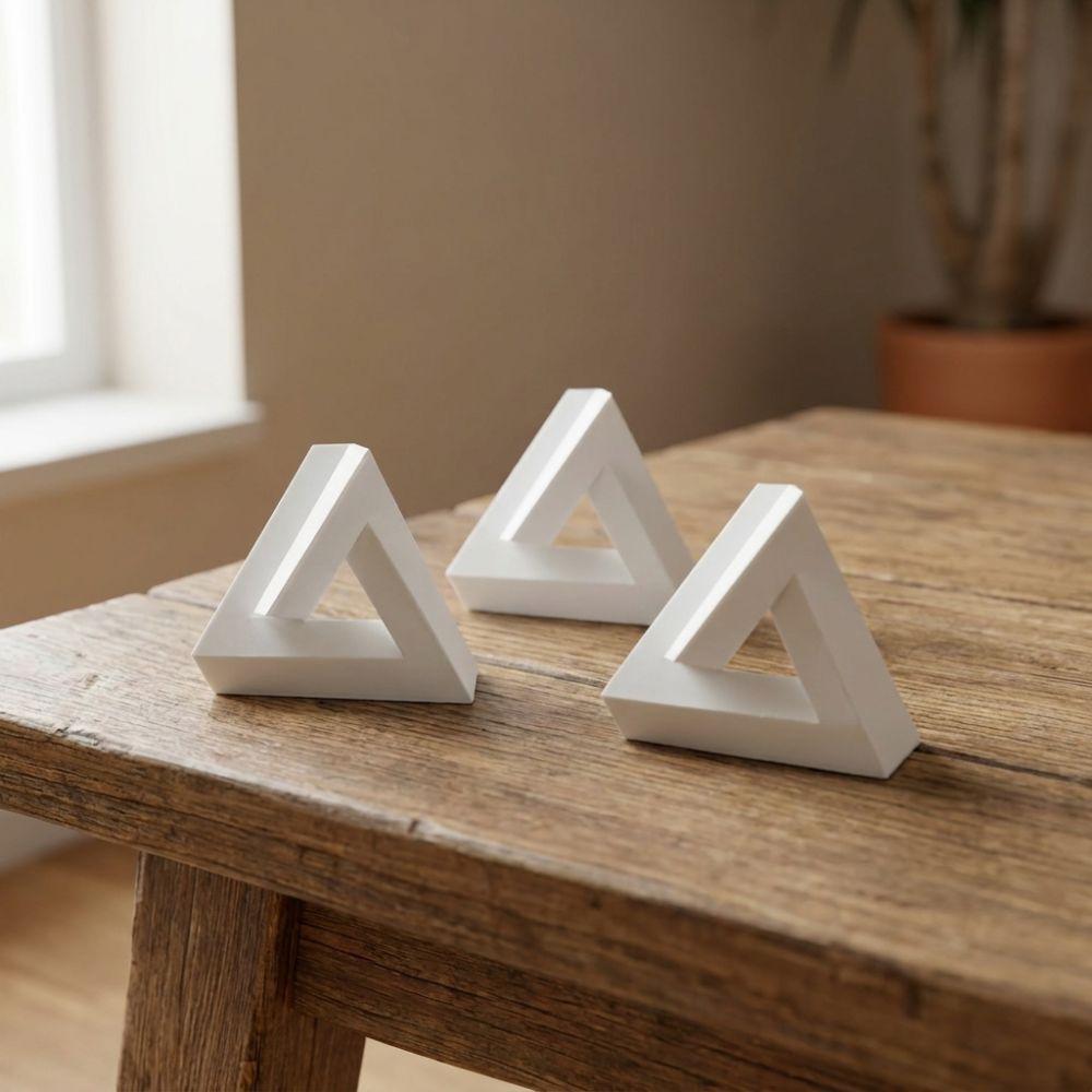 Funny Geometric Optical Illusion Triangle Optical Paradox Craft Decor  for Science Enthusiasts